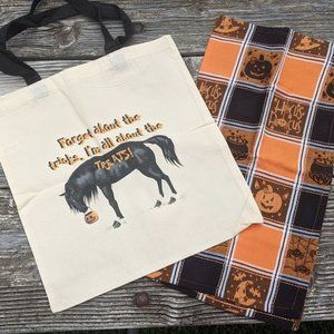 Halloween Trick or Treat Bag Horse NWOT